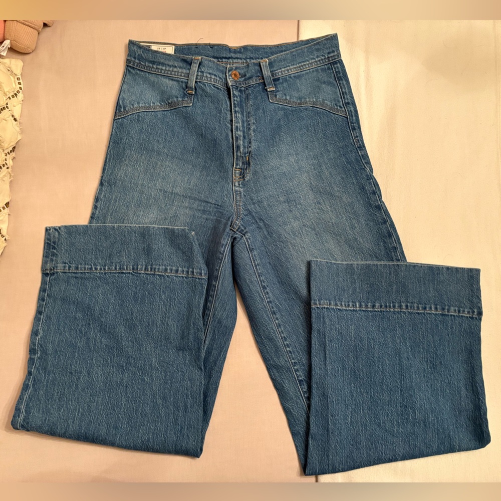 vintage high rise wide leg gap jeans